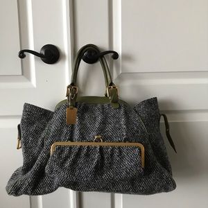 Dolce & Gabbana Shoulder Handbag Wool Tweed